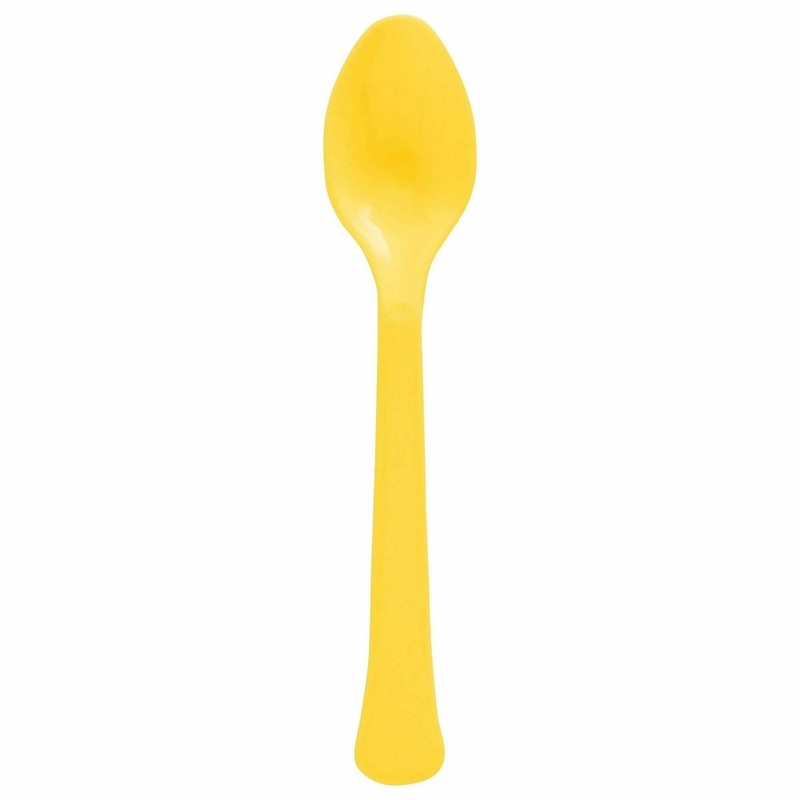 Yellow Sunshine – Boxed, Heavy Weight Spoons, 50 Ct.