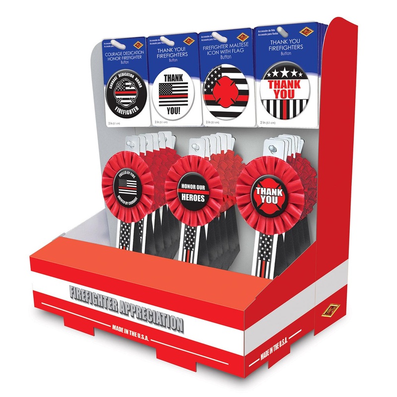 54 Piece Bulk 54 Piece Firefighter Counter Display