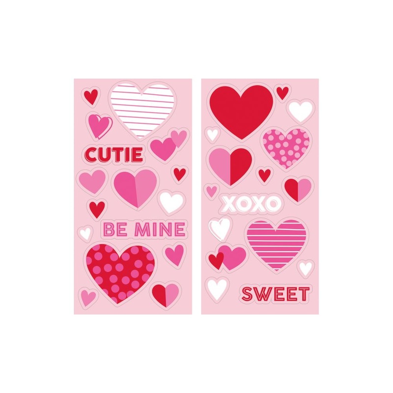 96 pc Bulk Valentines Day Stickers