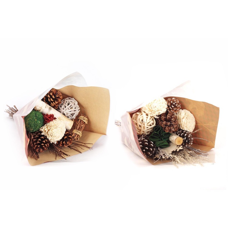 Second Nature Cozy Cabin and Christmas Traditions Bouquet 27 in.