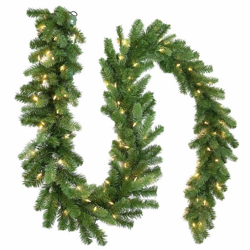 Premier Prelit 70 LEDs Newberry Christmas Garland