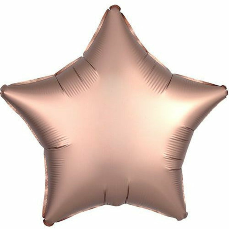 003 19″ Rose Copper Star Foil