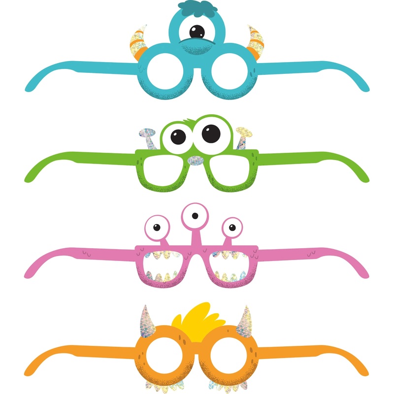 24 pc Bulk Monsters Paper Glasses