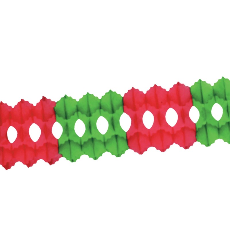 12 Pack Bulk Christmas Arcade Garland – red/green