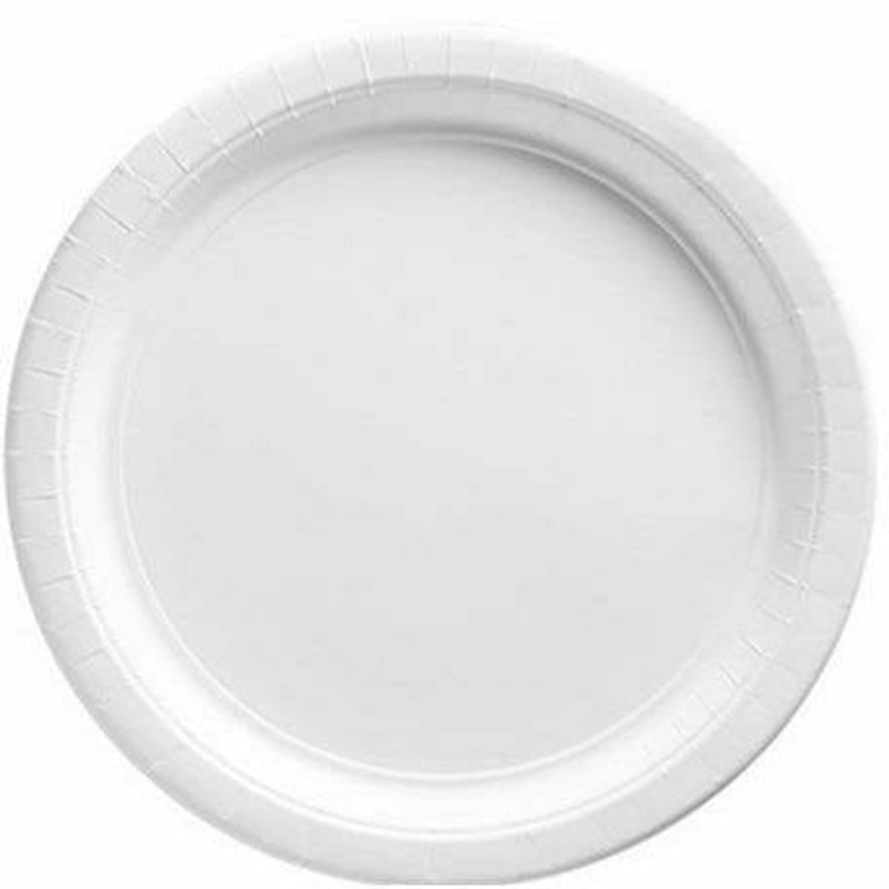 White Paper Lunch Plates 20ct