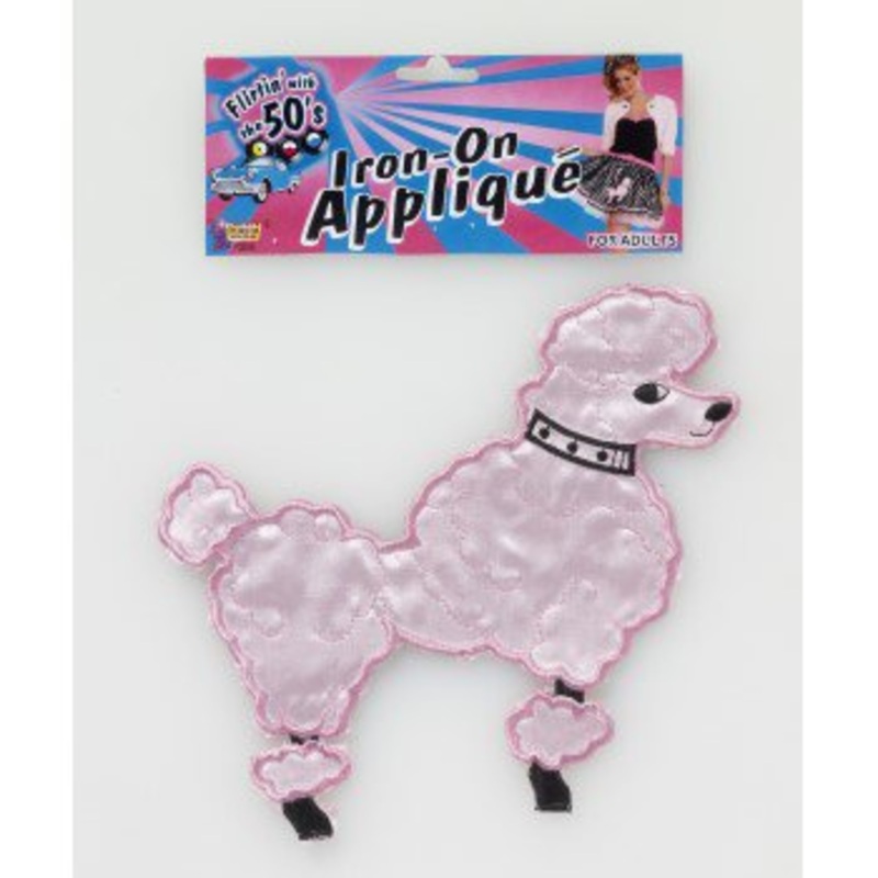 50’s Poodle Iron On Applique