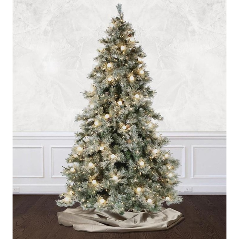 6.5′ Frosted Elegance Tree – Clear LED