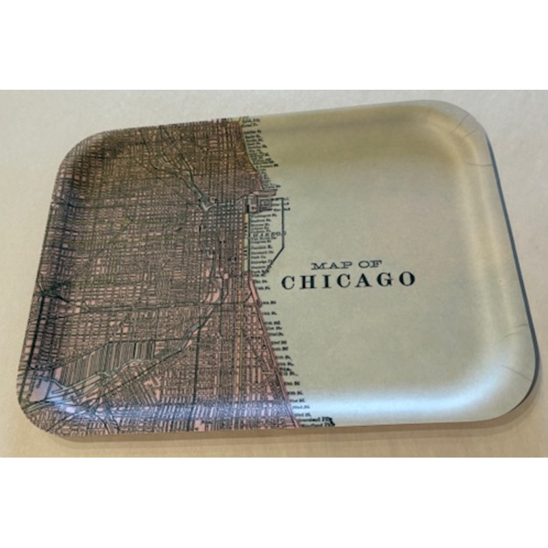 Rectangle Birchwood Med. Tray Chicago Illinois   11″ x 8″