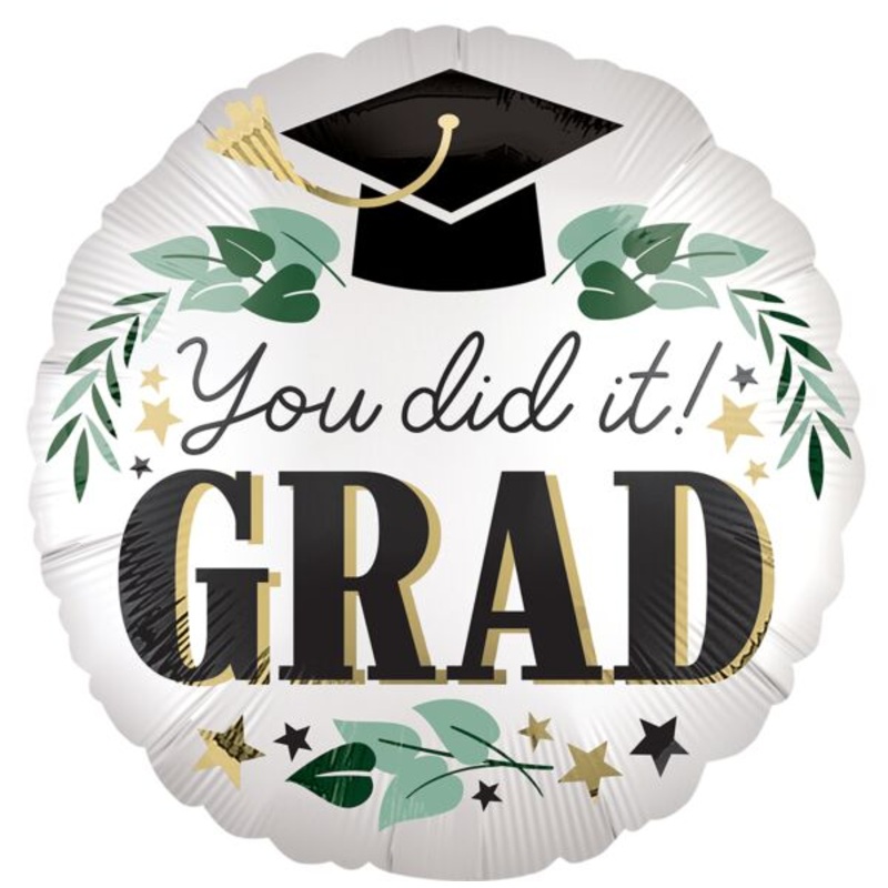 18″ You Did It Grad Foil Balloon