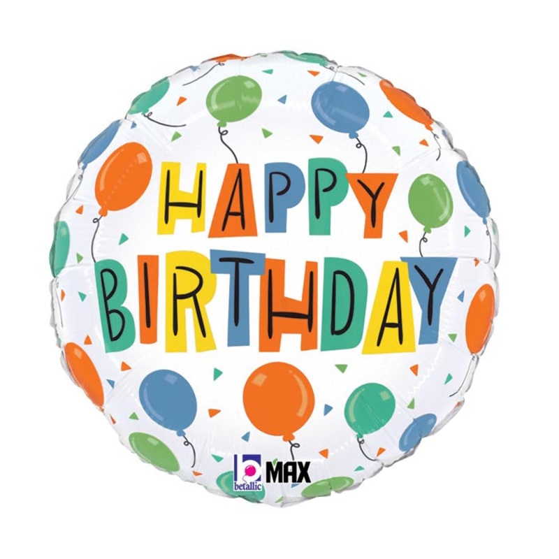 18″ PKG BIRTHDAY PARTY BALLOONS