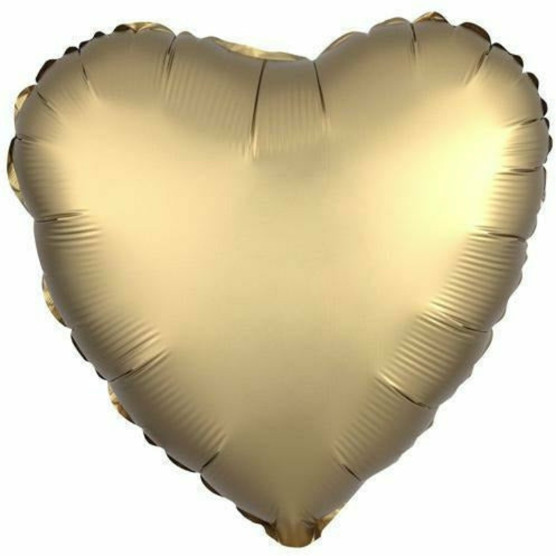 027 17″ Gold Heart 19″ Foil