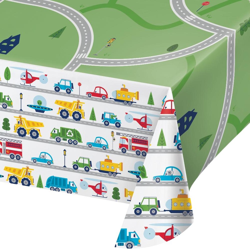 Transportation Time Tablecover 54″ x 96″