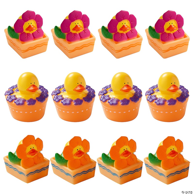 Vinyl Spring Flower Rubber Ducks