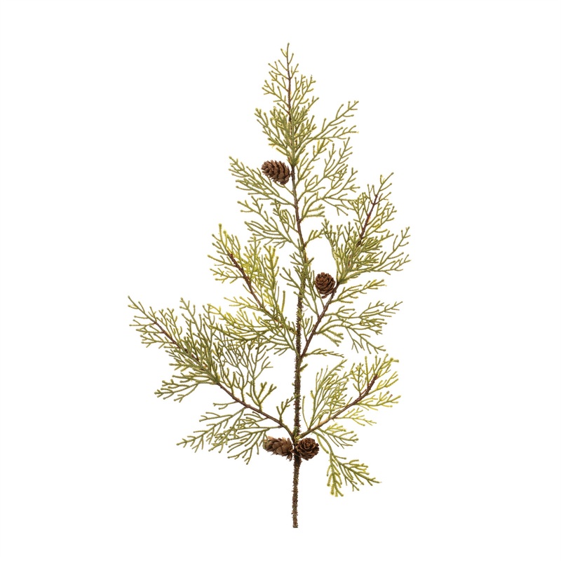 28″ Pine Spray w/Pinecones