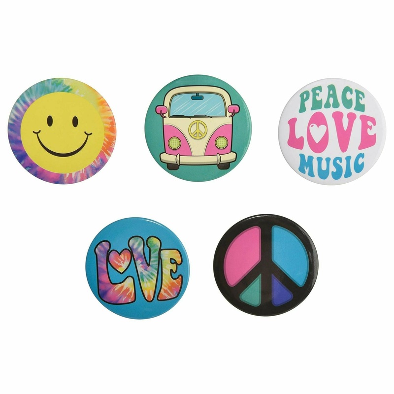 60’s Hippie Buttons
