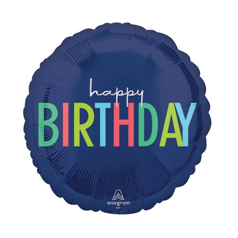 17″ PKG MODERN BIRTHDAY BALLOON