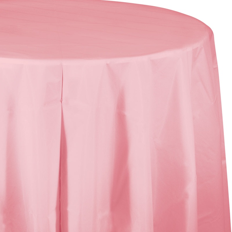 82″ Classic Pink Table cover, Octy Round