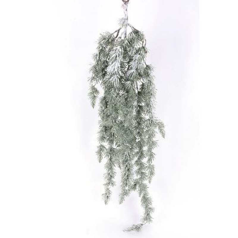 Snow Pine Teardrop White Green 35″