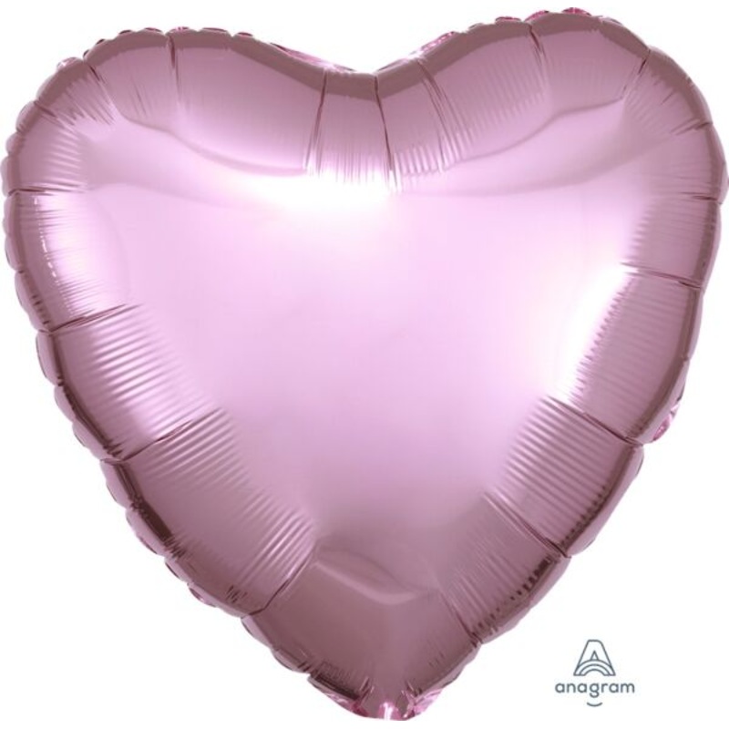 037 17″ Pastel Pink Heart Foil