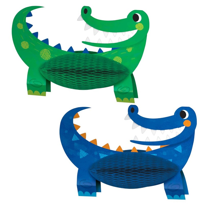 12 pc Bulk Alligator Birthday Party Centerpieces
