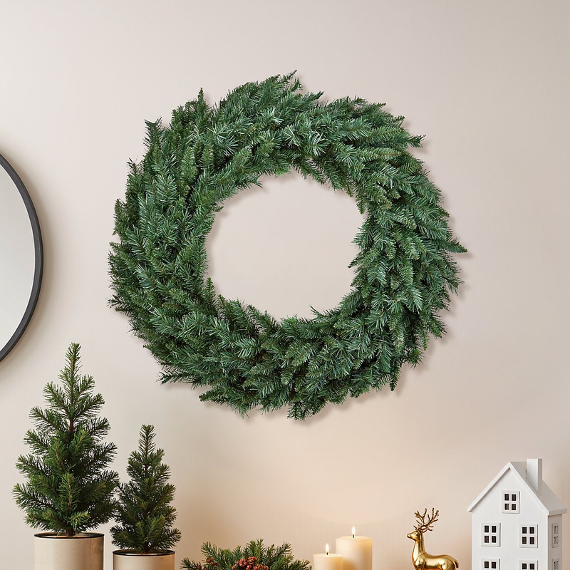 100cm Majestic Full Wreath – Green