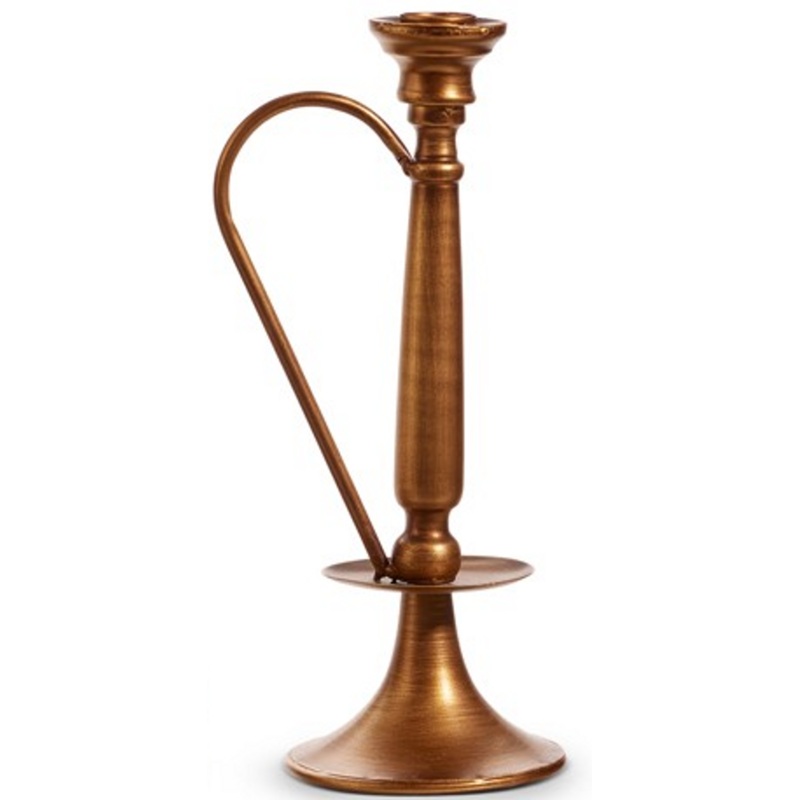 11″ Vintage Brass Chamberstick