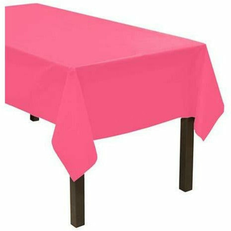 54 x 108 RECTANGULAR TABLE COVERS  NEON PINK