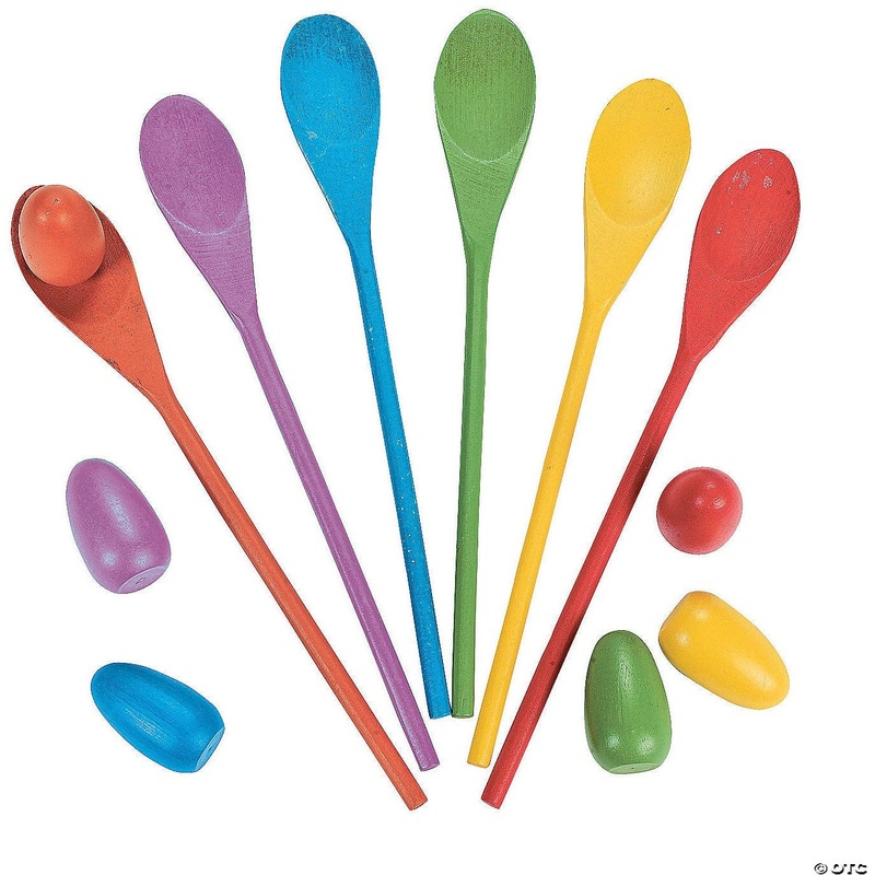 Wood Egg Spoon Game Set