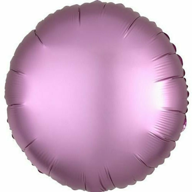 053 17″ Flamingo Pink Circle Foil