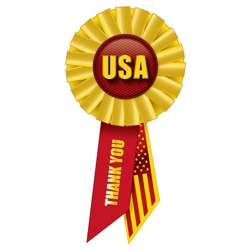6 Pack Bulk USA Rosette- Marines