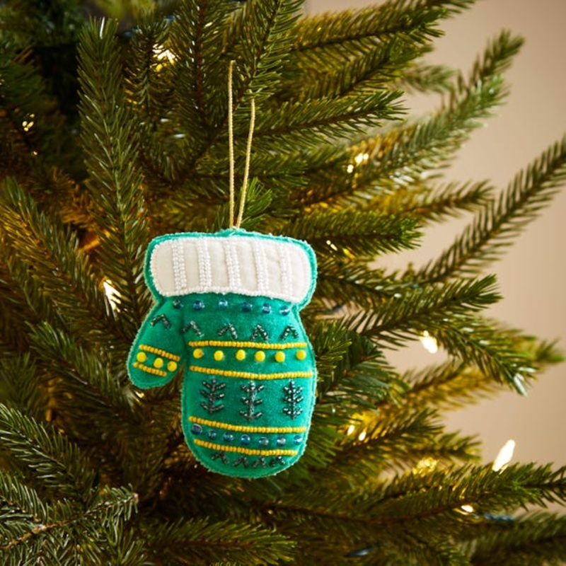 Beaded Glove Hanging Decoration